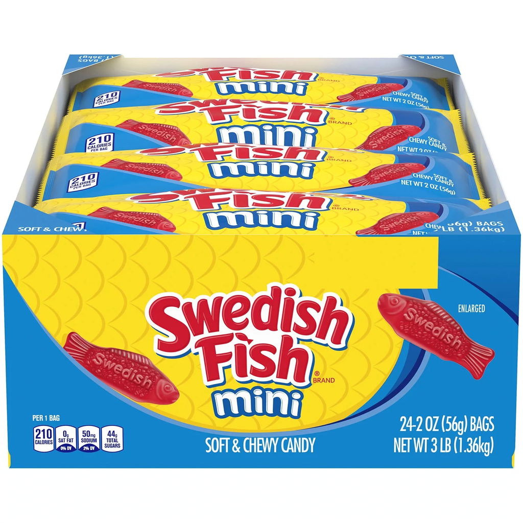 Swedish Fish Mini 24-2 Oz (070462012361)