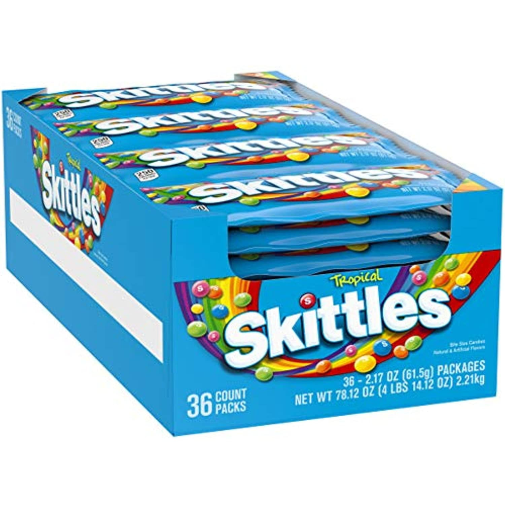 Skittles 36pk 2.17oz Tropical Box (040000011637) Unit (040000001638)