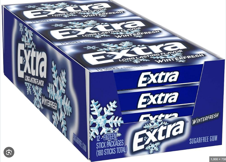 Extra Gum 10pk 15ct Winterfresh Box (022000159465) Unit (02284004)