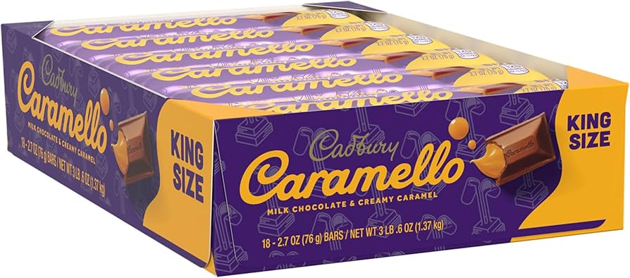 Cadbury 18pk 2.7oz Caramello Box (034000026418)