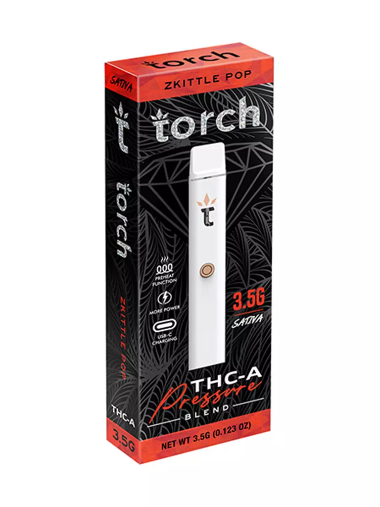 Torch Thca Pressure Blend 5pk 3.5g Sativa Zkittle Pop Box (810142473644)