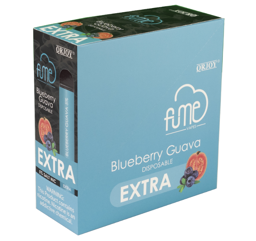 FumeExtra 10pk 5% 1.5k Blueberry Guava Box (6973304118105)