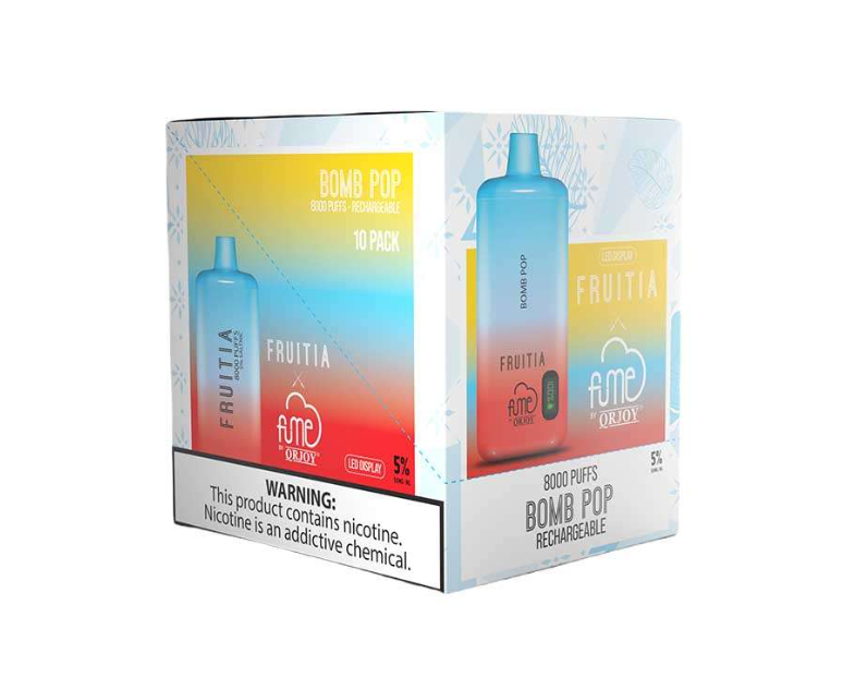 FumeFruitia 10pk 5% 8k Bomb Pop Box (850054524683)