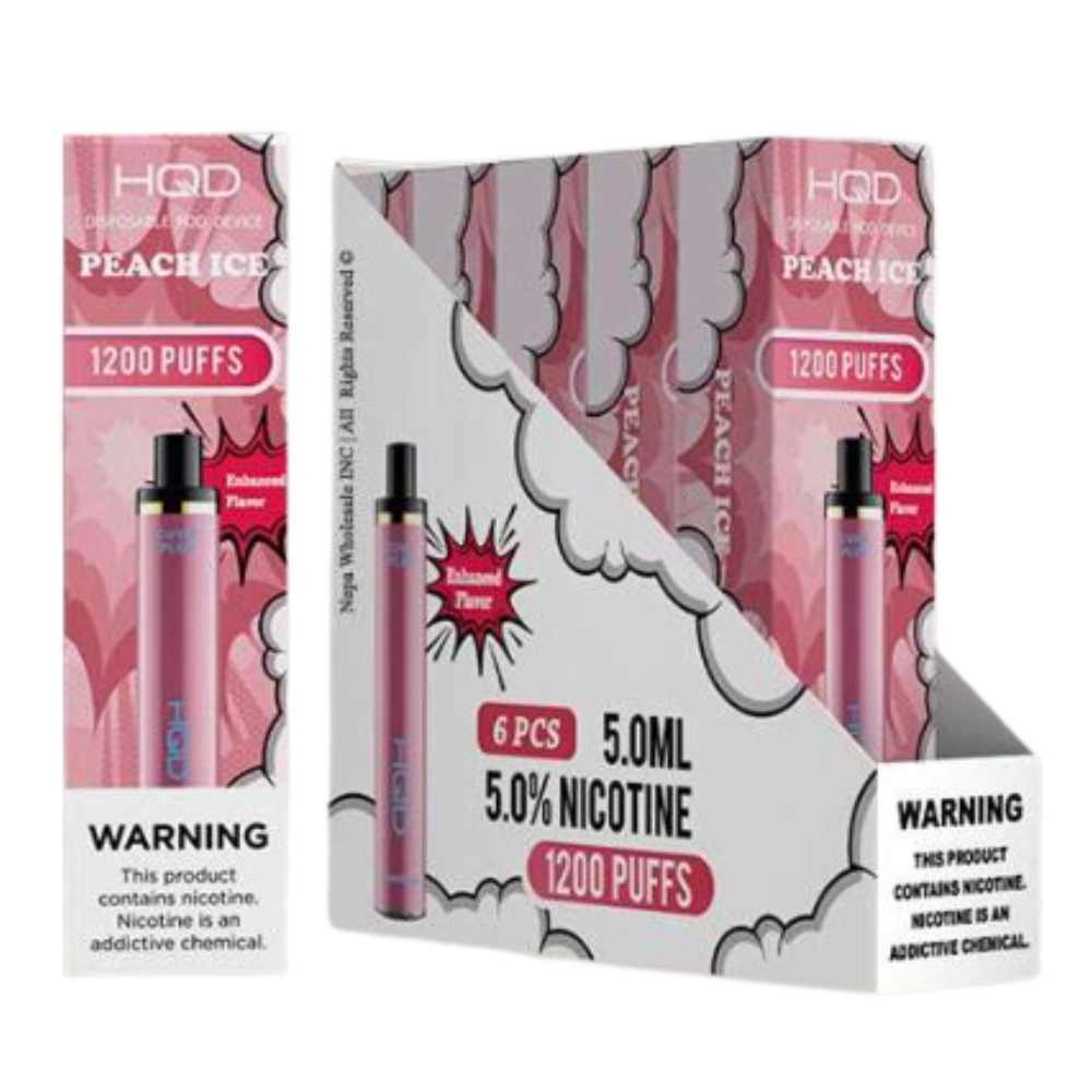 HqdCuvieplus 6pk 5% 1.2k Peach Ice Box (6973826704961) Unit (6973826704954)