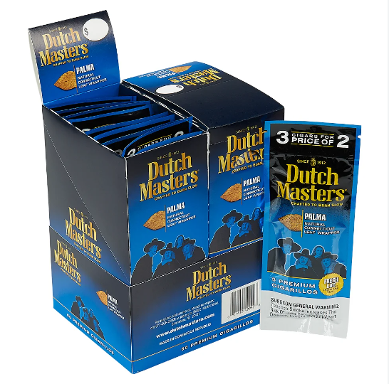 DUTCH MASTERS PALMA CIGARILLOS 2PK/60CT BOX-(71610499508) UNIT-(071610498709)