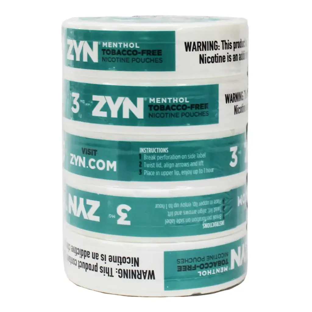Zyn 5pk 3mg Menthol Roll (609249923110)