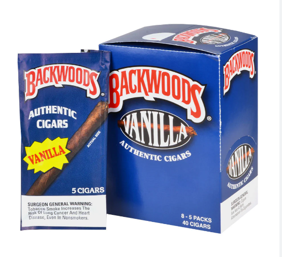 Backwoods 5pk 40ct Vanilla Box (071610340848) Unit (071610203358)