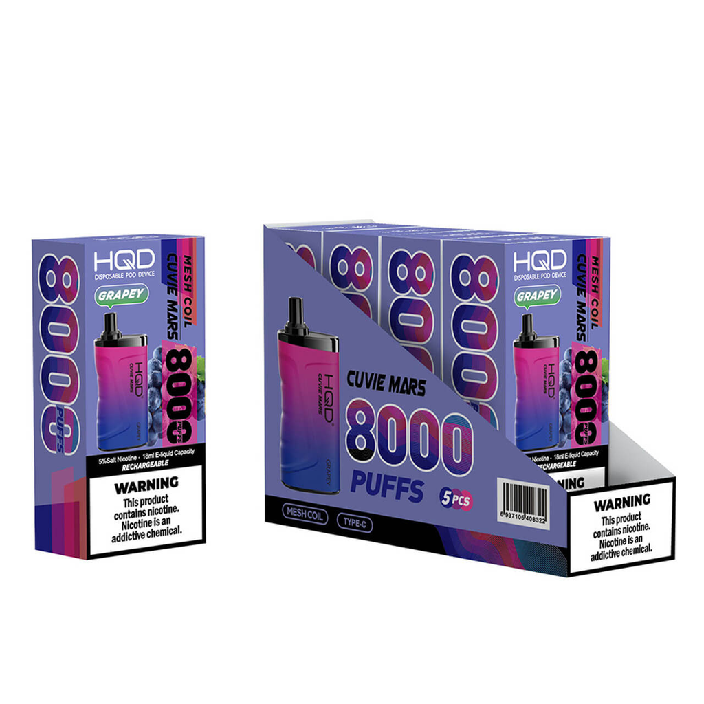 HqdMars 5pk 5% 8k Grapey Box (6937105408322)