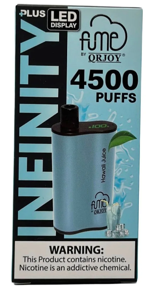FumeInfinity Plus 5pk 5% 4.5k Hawaii Juice Box (6941821720101) Unit (6941821720033)