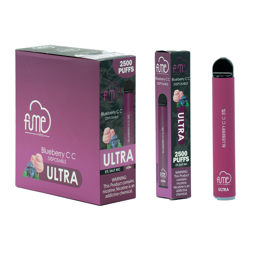 FumeUltra 10pk 5% 2.5k Blueberry CC Box (6973304116927) Unit (6973304116934)