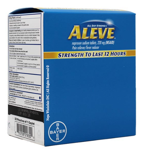 Aleve 25pk 1ct Dispenser Box (655708018309) Unit (655708018309)