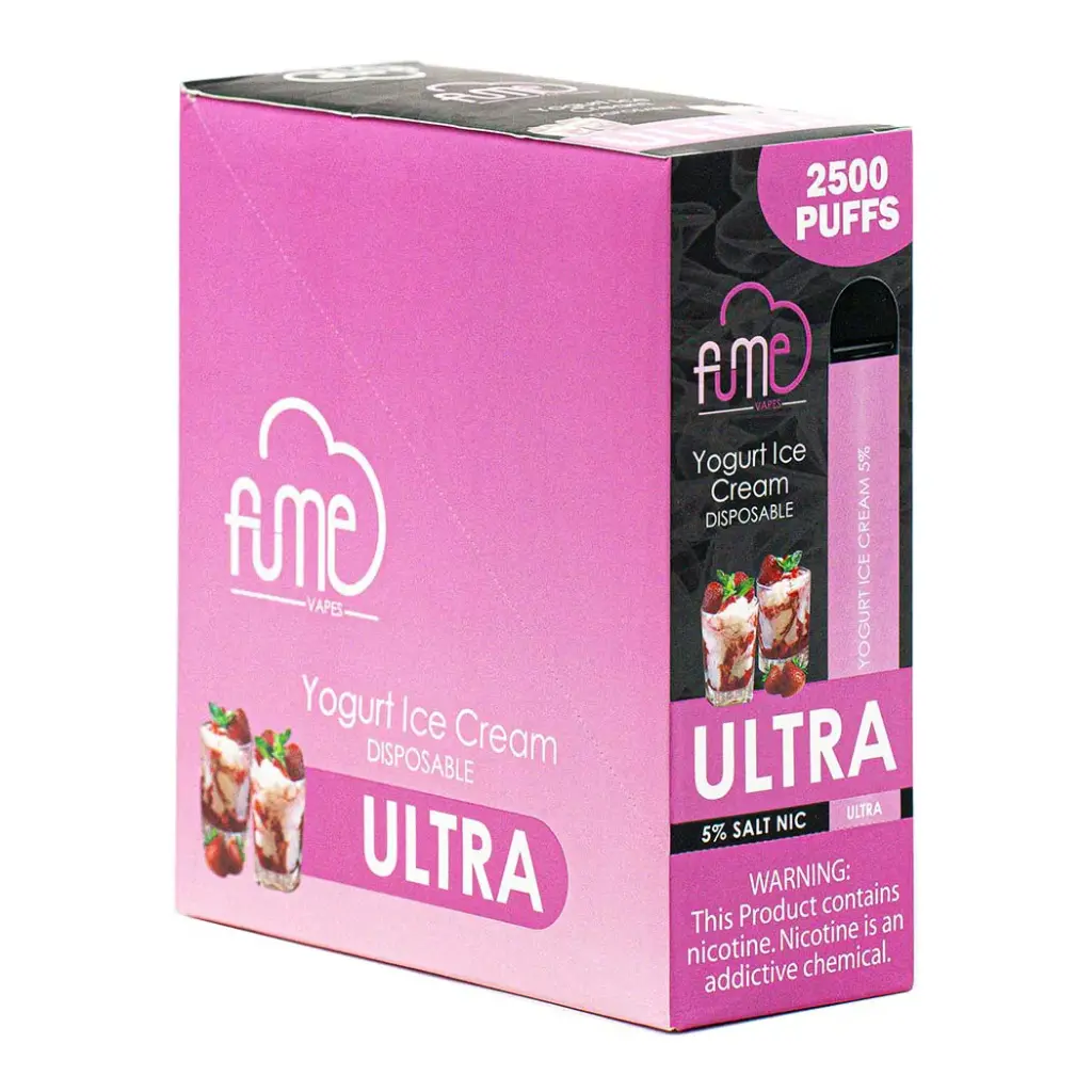 FumeUltra 10pk 5% 2.5k Yogurt Ice Cream Box (6973304116903) Unit (6973304116910)