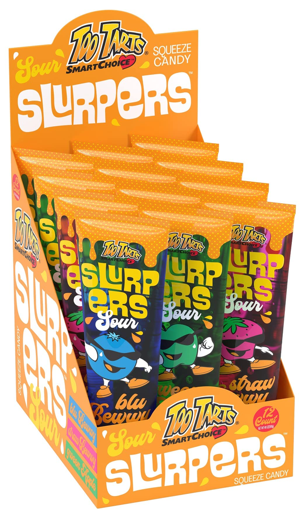 SLURPERS SOUR SQUEEZE CANDY BOX - (000630135752) - UNIT - (000630135745)