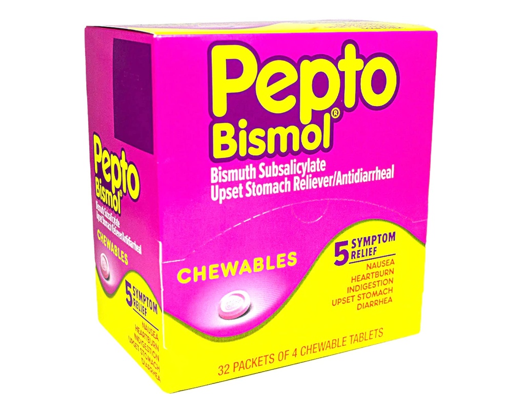 Pepto Bismol 32pk 4ct Dispenser Box (20301490000391) Unit (20301490000391)