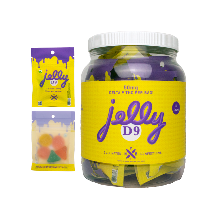 JELLY D9 30CT-100 MG GUMMIES JAR