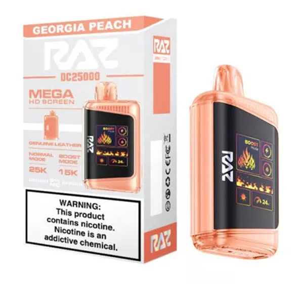 RazTn9000 5pk 5% 9k Georgia Peach Box (6975984055657) Unit (6975984055640)