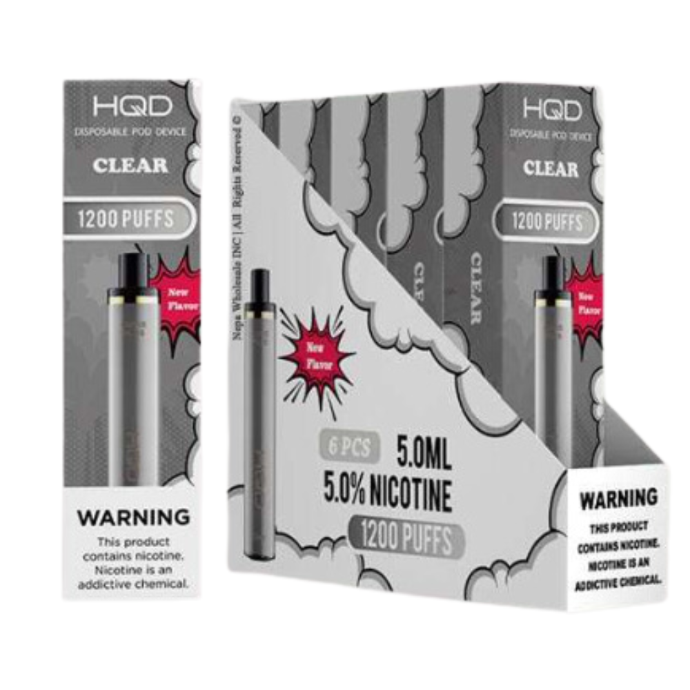 HqdCuvieplus 6pk 5% 1.2k Clear Box (6974866040217) Unit (6974866040200)