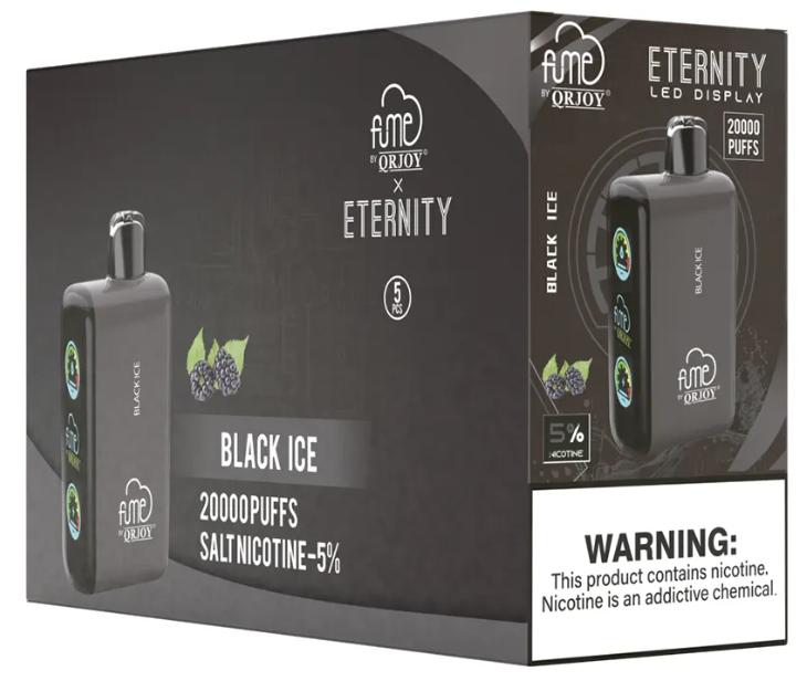 FumeEternity 5pk 5% 20k Black Ice Box (6941821724246) Unit (6941821724079)