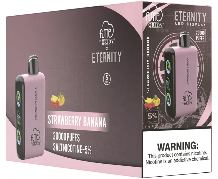 FumeEternity 5pk 5% 20k Strawberry Pina Colada Box (6941821724277) Unit (6941821724109)