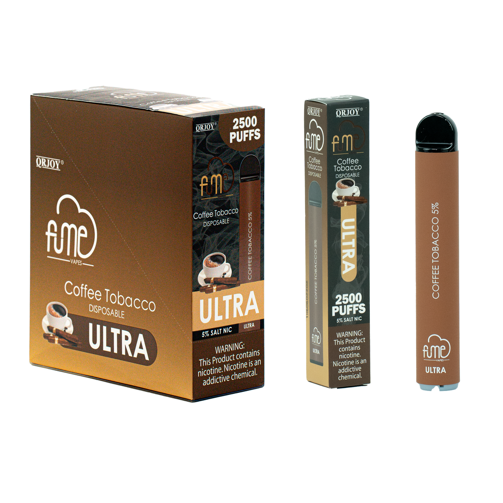 FumeUltra 10pk 5% 2.5k Coffee Tobacco Box (697330411719) Unit (6973304117184)