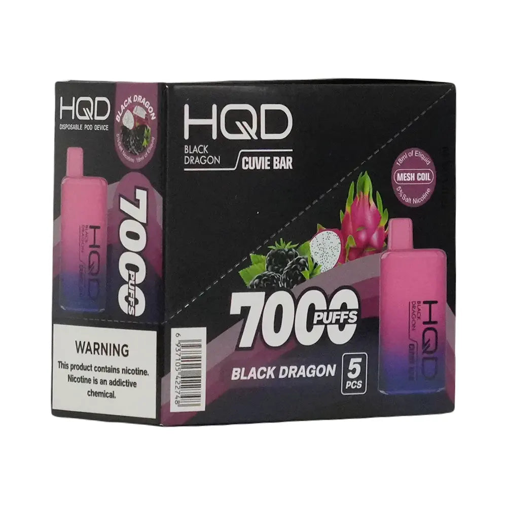 HqdBar 5pk 5% 7k Black Dragon Box (6937105422748) Unit (6937105422731)