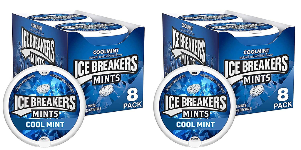 ICE BREAKERS TIN MINTS COOLMINT 8-PACK (034000720606)UNIT (03400704)