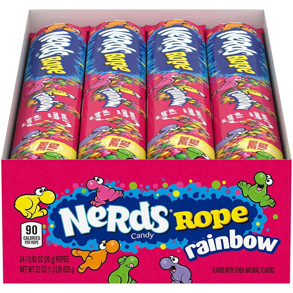 Nerds Rope 24pk Raimbow Box (041420047145) Unit (041420045691)