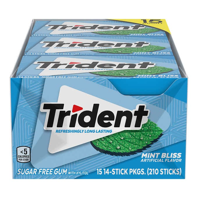 TRIDENT VALU PAC MINT BLISS 1/14/18 (012546011488)UNIT (012546011495)