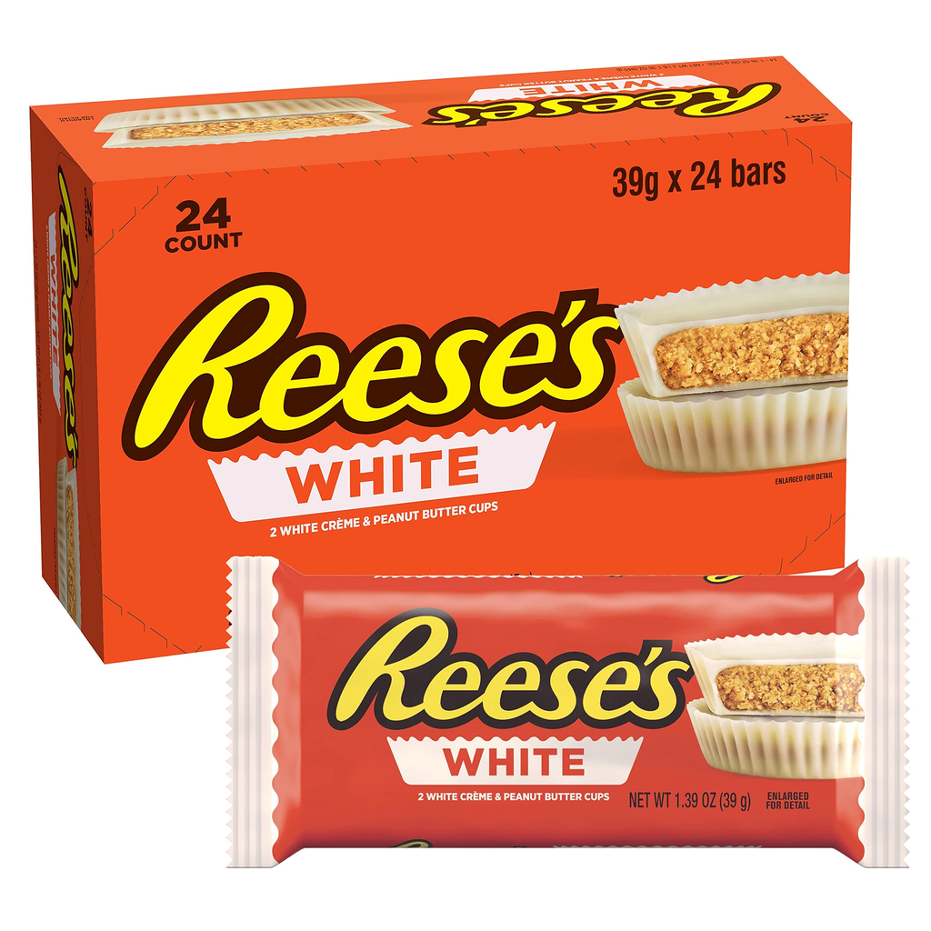 Reese's 18pk Cup White Peanut Butter King Size Box (034000480111) Unit (04043205)