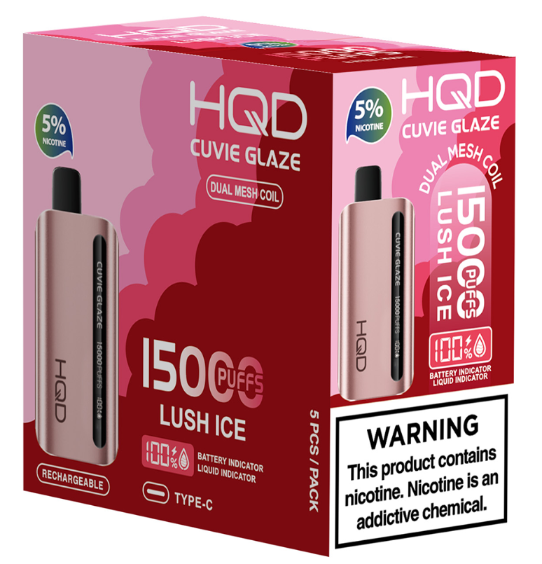 HqdGlaze 5pk 5% 15k Lush Ice Box (6937105473863) Unit (6937105473870)