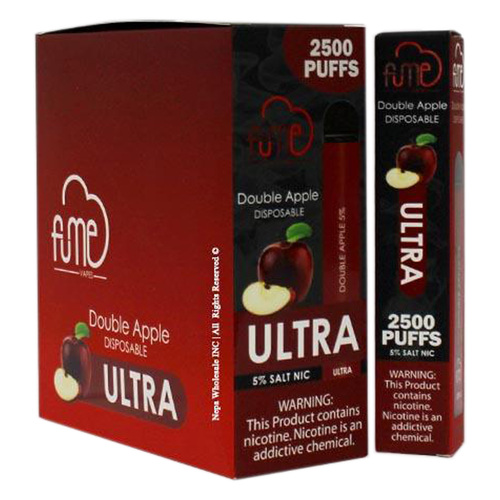 FumeUltra 10pk 5% 2.5k Double Apple New Box (6974710145389) Unit (6974710144870)