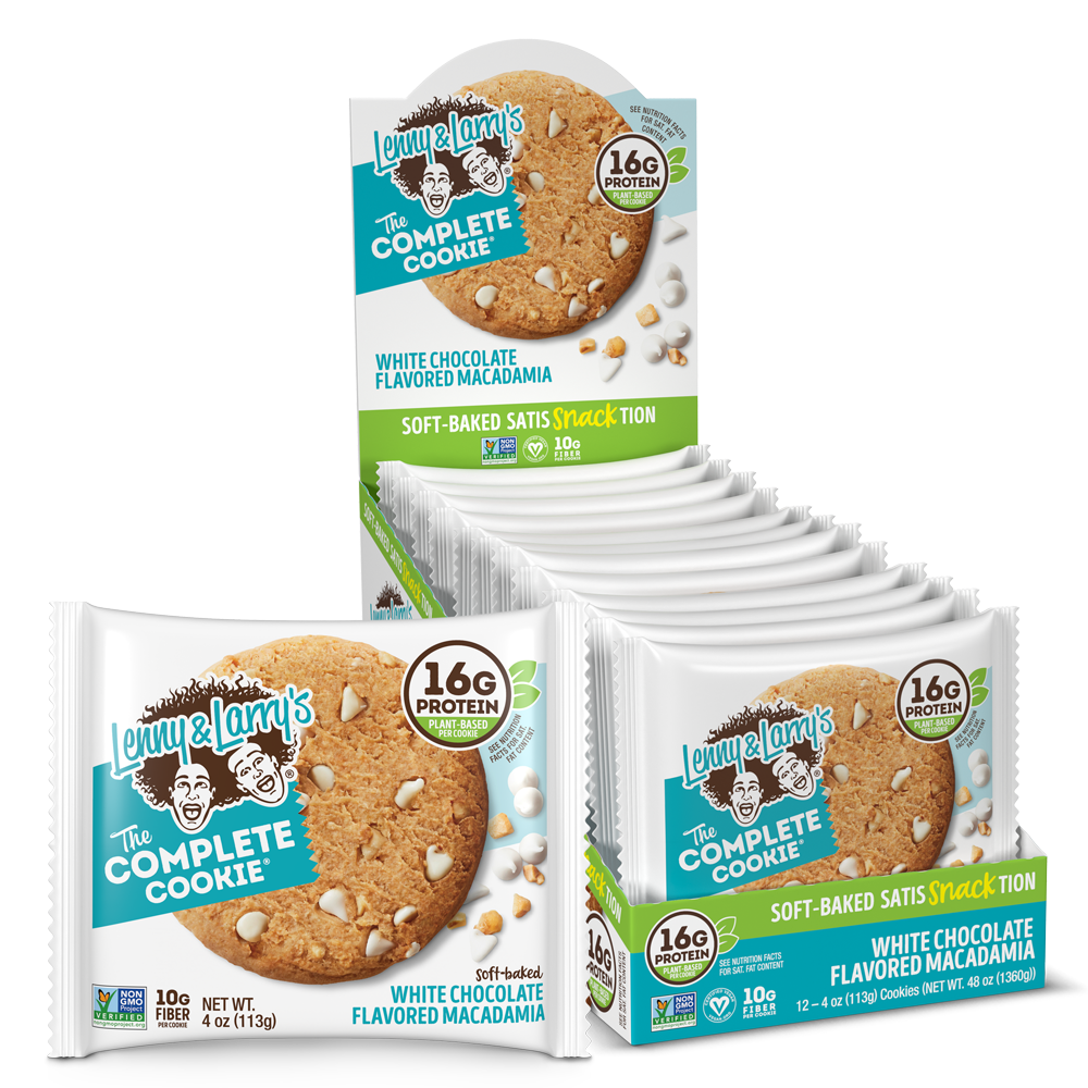 LENNY + LARRYS COOKIES WHITE CHOCO MACAD 1/12