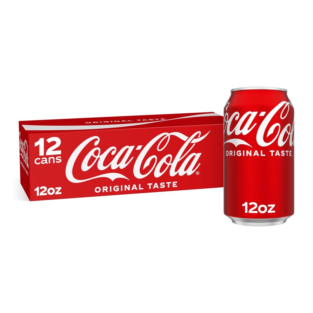 COCA COLA 12 OZ CAN REGULAR 2-12 PACK (049000028904)