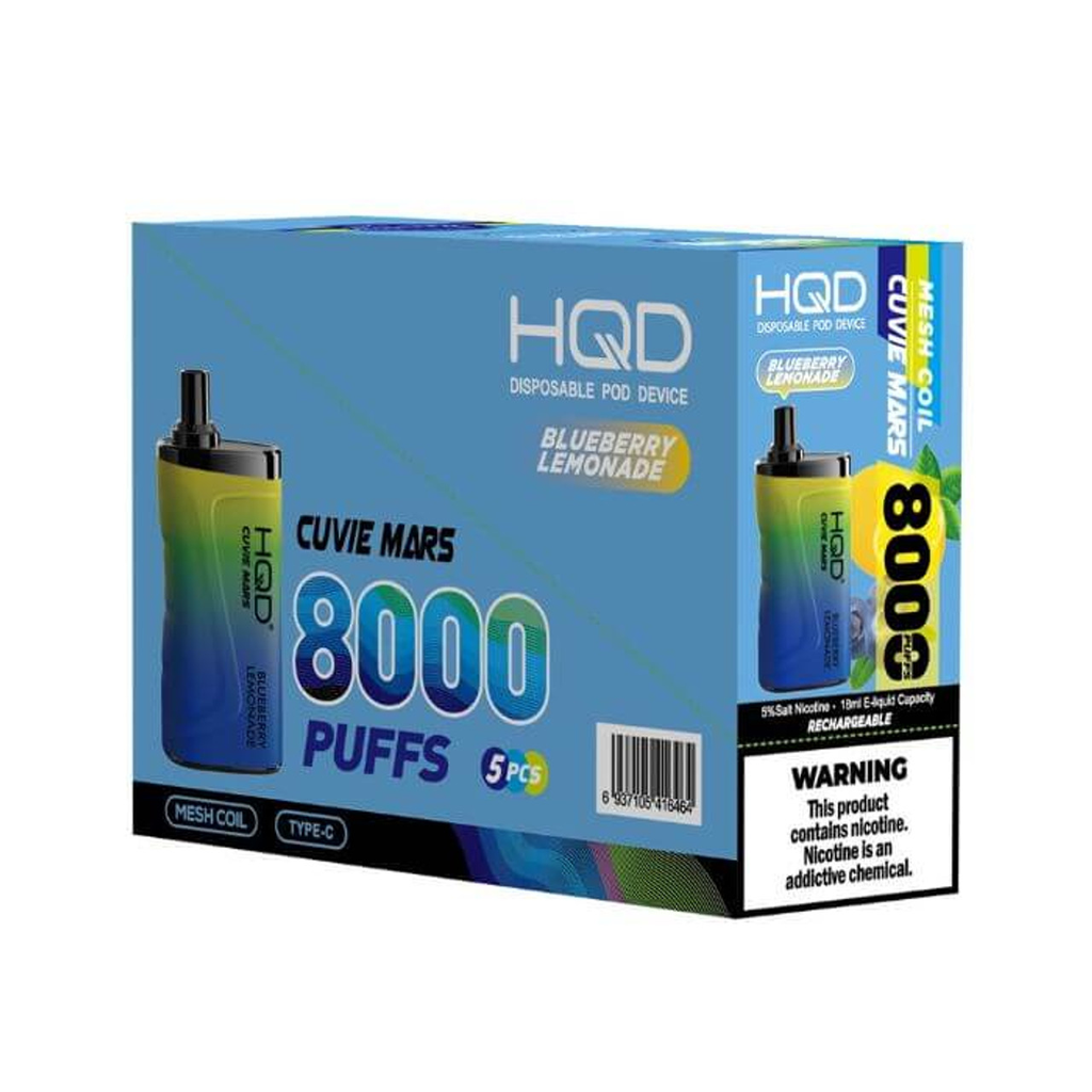 HqdMars 5pk 5% 8k Blueberry Lemonade Box (6937105416464)