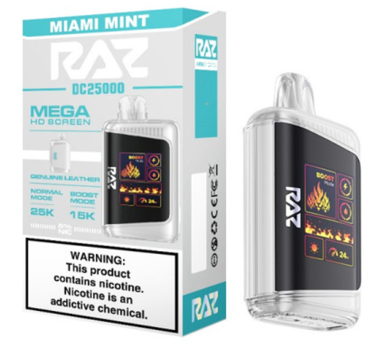 RazDc25000 5pk 5% 25k Miami Mint Box (6975984056951) Unit (6975984056944)