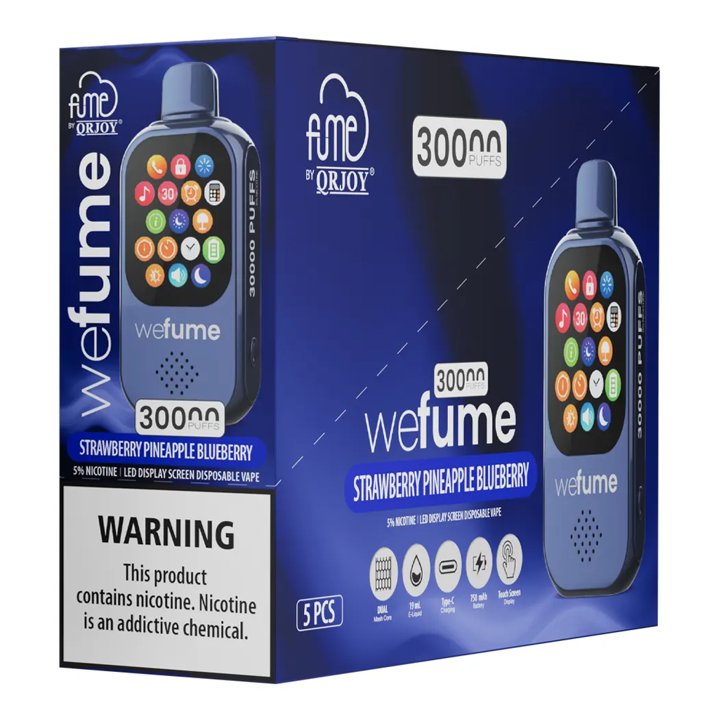 WeFume 5pk 5% 30k Strawberry Pineapple Blueberry Box (6941821728091)
