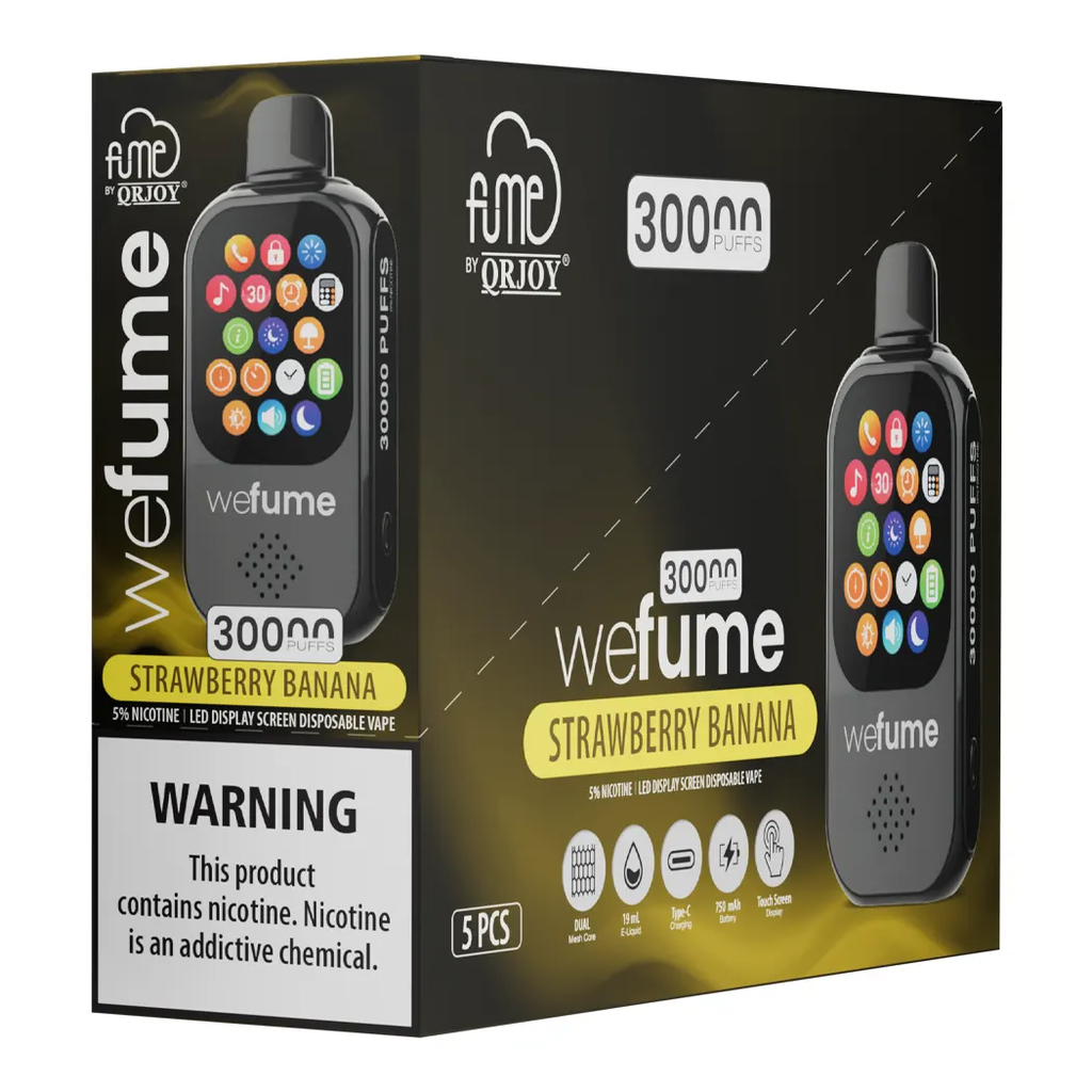 WeFume 5pk 5% 30k Strawberry Banana Box (6941821728022) Unit (6941821727834)