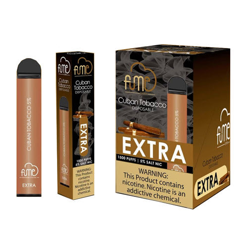 FumeExtra 10pk 5% 1.5k Cuban Tobacco New Box (6974710144337) 