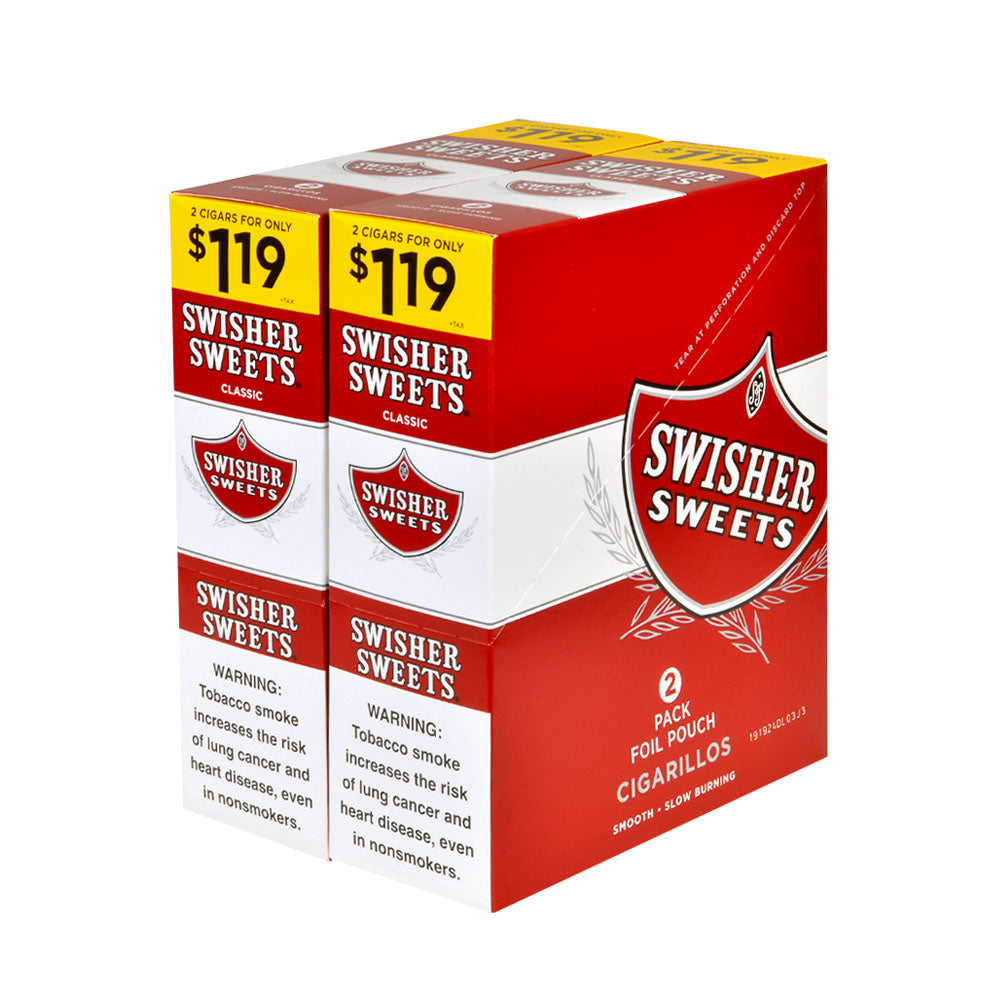 Swisher Sweet 2 For $1.19 Regular Box (025900287337) Unit (025900227333)