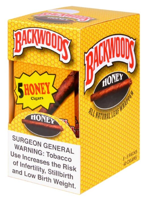 Backwoods 5pk 40ct Honey Box (071610301849) Unit (071610301832)