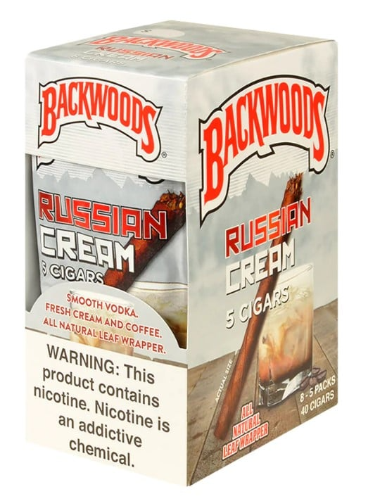 Backwoods 5pk 40ct Russian Cream Box (071610302808) Unit (071610302792)