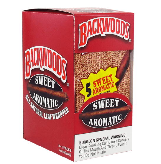Backwoods 8pk 40ct Sweet Aromatic Box (071610301931) Unit (071610301924)