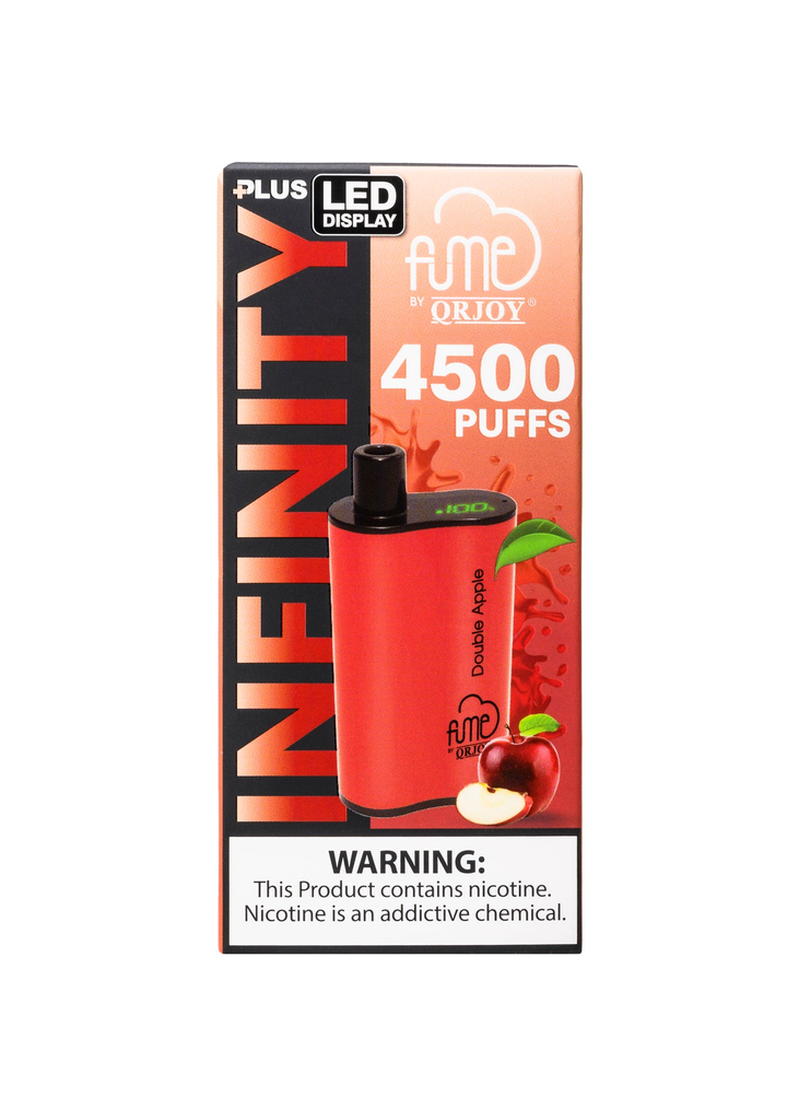 FumeInfinity Plus 5pk 5% 4.5k Double Apple Box (6941821722167) Unit (6941821722136)