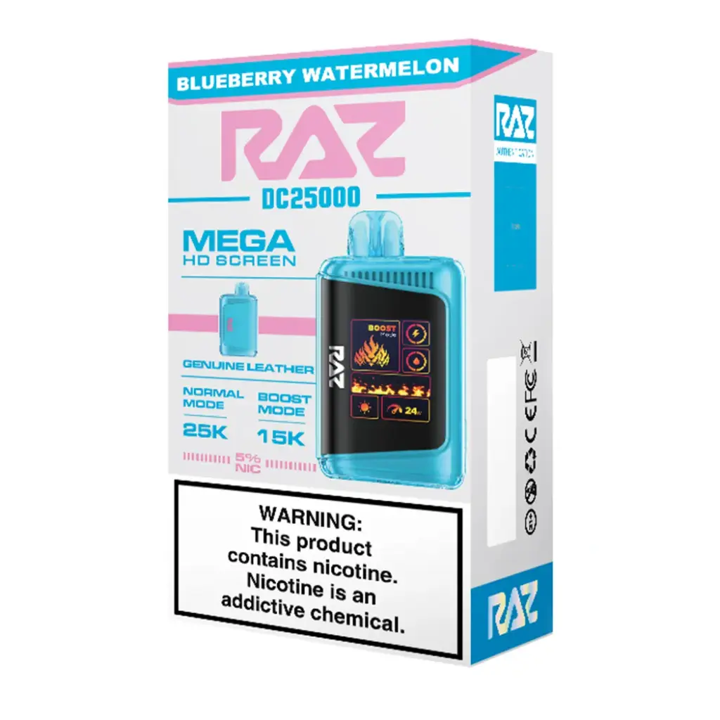 RazDc25000 5pk 5% 25k Blueberry Watermelon Box (6975984056913)