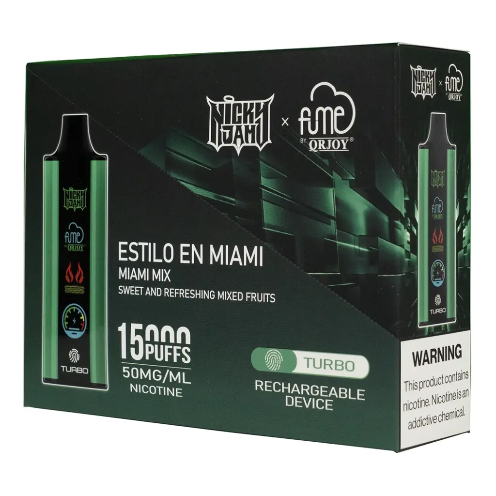 FumeNickyJam 5pk 5% 15k Estilo En Miami Box (6941821724017)