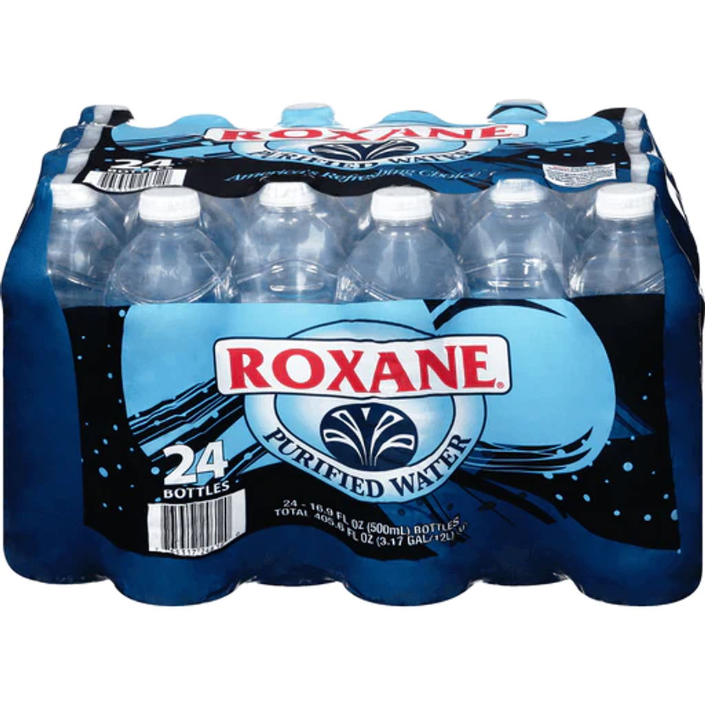 Roxane 24pk 16.9oz Purified Bottled Water Box (765317246120)