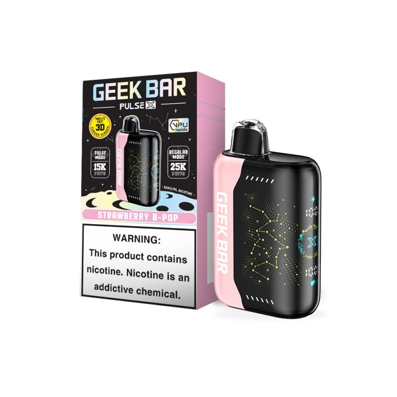 GeekBarPulseX 5pk 5% 25k Strawberry B-Pop Box (6977454903994) Unit (6977454903987)