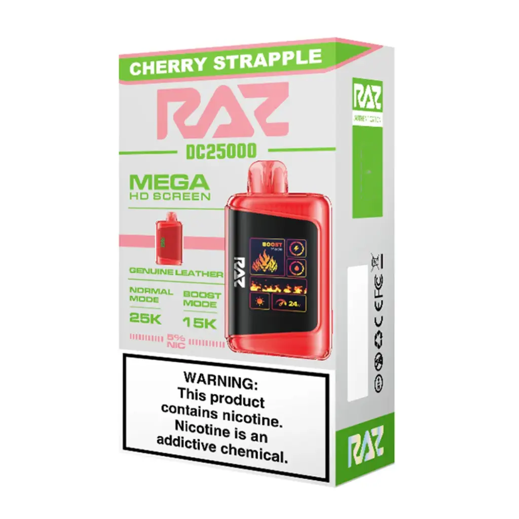 RazDc25000 5pk 5% 25k Cherry Strapple Box (6975984057095) Unit (6975984057088)