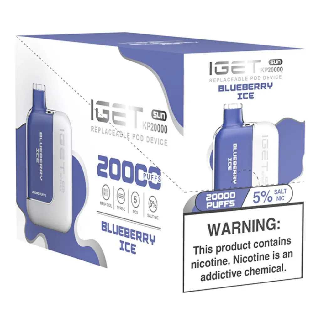 IgetKit 5pk 5% 20k Blueberry Ice Box (6936927634278) Unit (6936927634070)