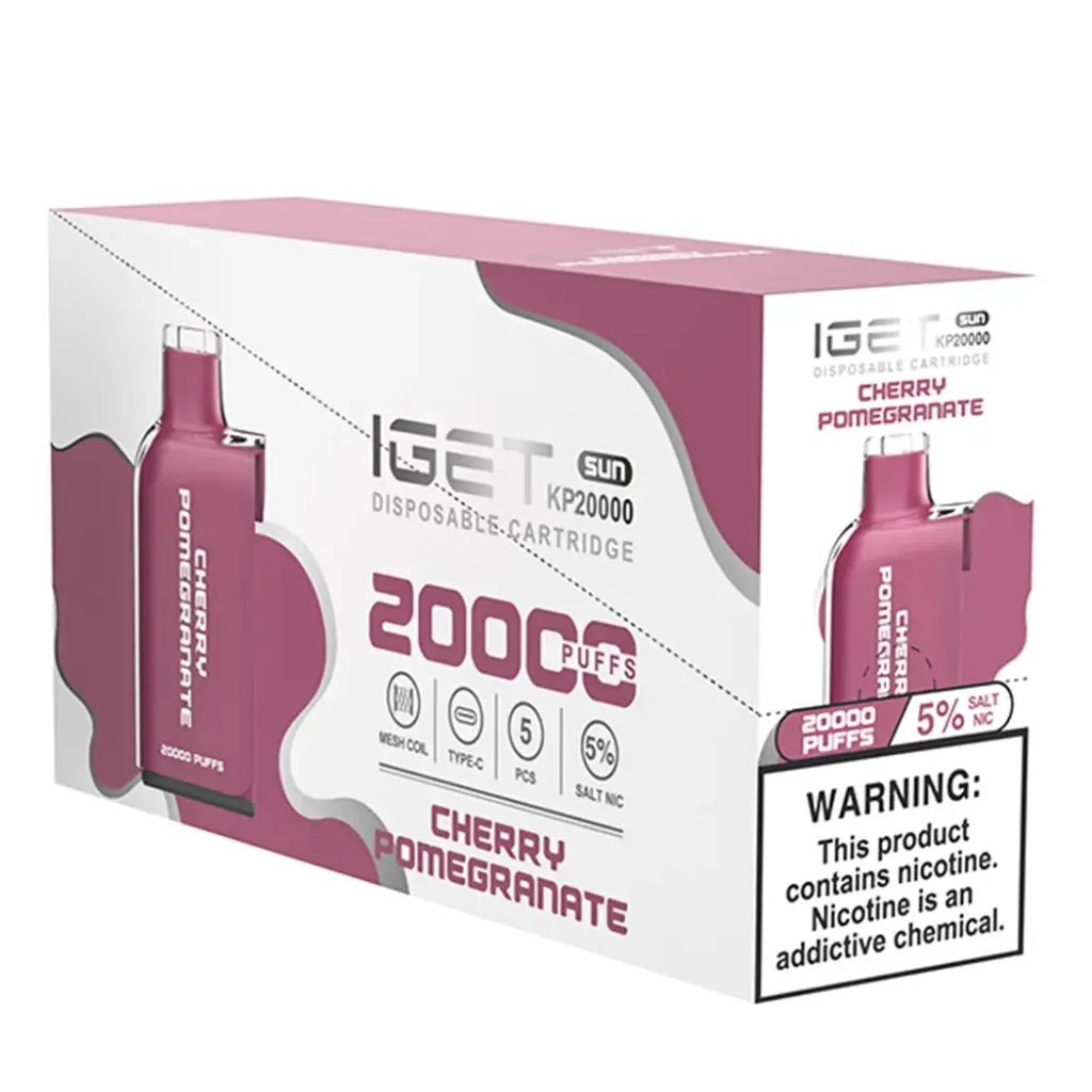 IgetPod 5pk 5% 20k Cherry Pomegranate Box (6936927634704)